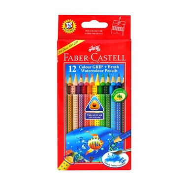 مدادآبرنگی 12 رنگ مقوایی فابر کاستل (FABER CASTELL) مدل 116242 Grip