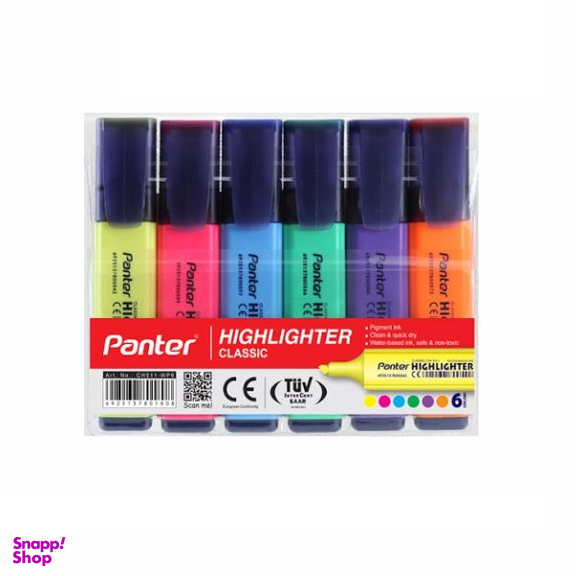 ماژیک علامت زن 6 عددی پنتر (PANTER) مدل کلاسیک