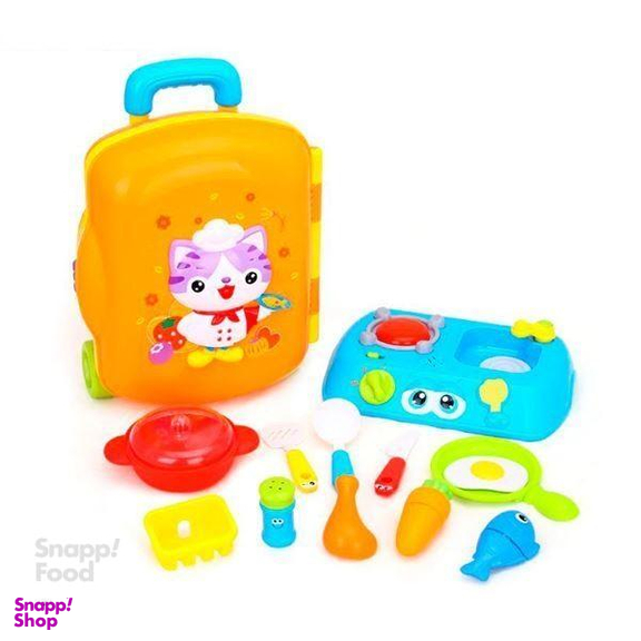 ست آشپزخانه کیفی هالی تویز (Huile toys) کد 3108