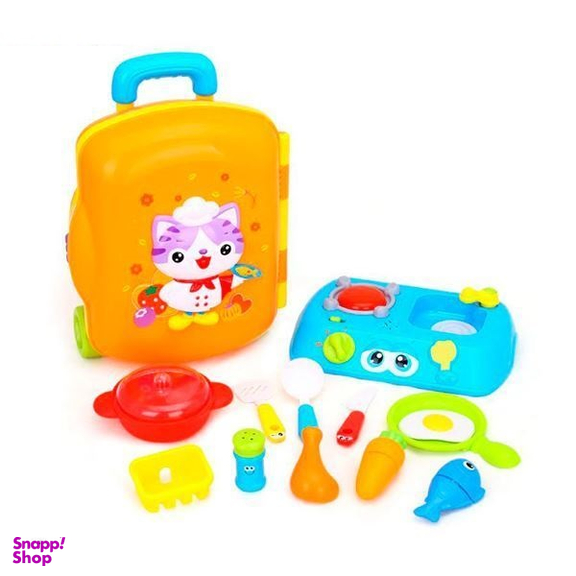 ست آشپزخانه کیفی هالی تویز (Huile toys) کد 3108