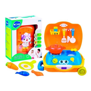 ست آشپزخانه کیفی هالی تویز (Huile toys) کد 3108