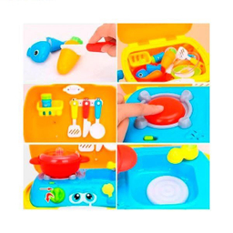 ست آشپزخانه کیفی هالی تویز (Huile toys) کد 3108