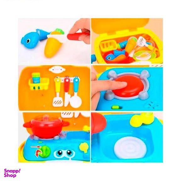 ست آشپزخانه کیفی هالی تویز (Huile toys) کد 3108