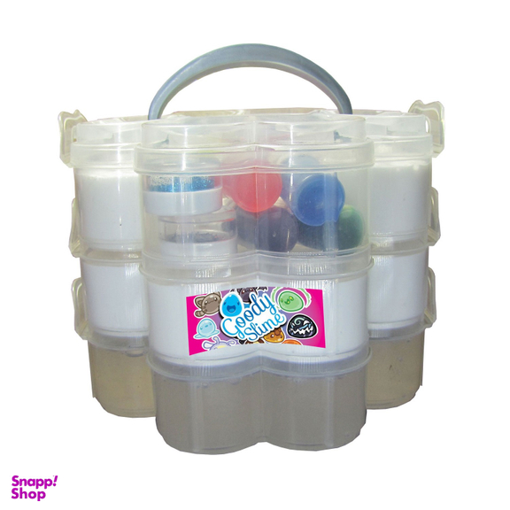پک رنگ آمیزی اسلایم گودی اسلایم (Goody Slime) مدل گل سه طبقه