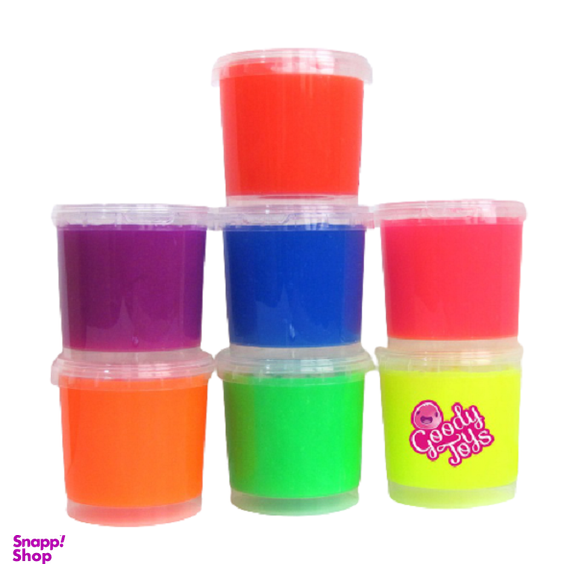 اسلایم شفاف گودی اسلایم (Goody Slime) مدل رنگارنگ مجموعه 7 عددی