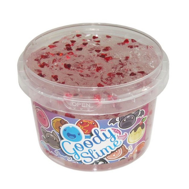 اسلایم شفاف پولک گودی اسلایم (Goody Slime) طرح قلبی وزن 300 گرم