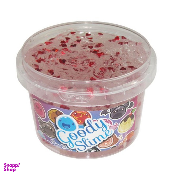 اسلایم شفاف پولک گودی اسلایم (Goody Slime) طرح قلبی وزن 300 گرم