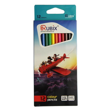 مداد رنگی 12 رنگ فلزی روبیکس (Rubix)