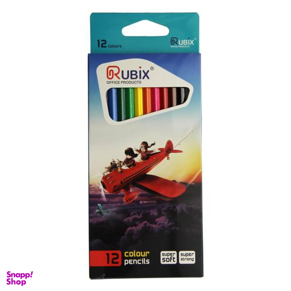 مداد رنگی 12 رنگ فلزی روبیکس (Rubix)