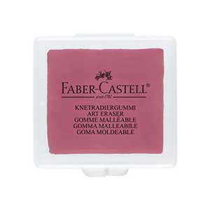 پاک کن خمیری هنری با کاور پلاستیکی فابرکستل (Faber-Castell) قرمز