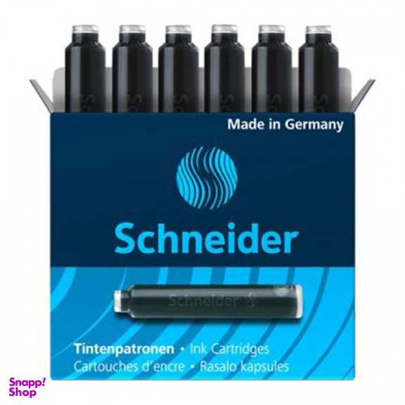 کارتریج جوهر خودنویس اشنایدر (Schneider) مشکی بسته 6 عددی