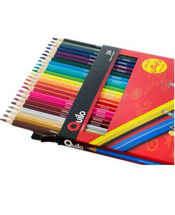 مداد رنگی 24 رنگ جعبه مقوایی کویلو (Quilo)