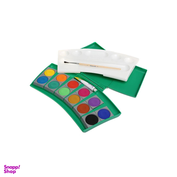 آبرنگ 12 رنگ حرفه ای Procolor پلیکان (Pelikan) جعبه پلاستیکی سبز