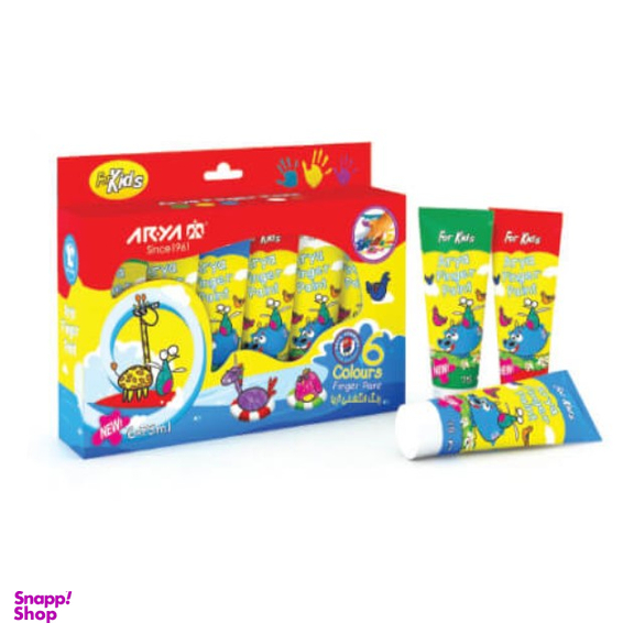 رنگ انگشتی 6 رنگ تیوپی آریا (Arya) کد 7015