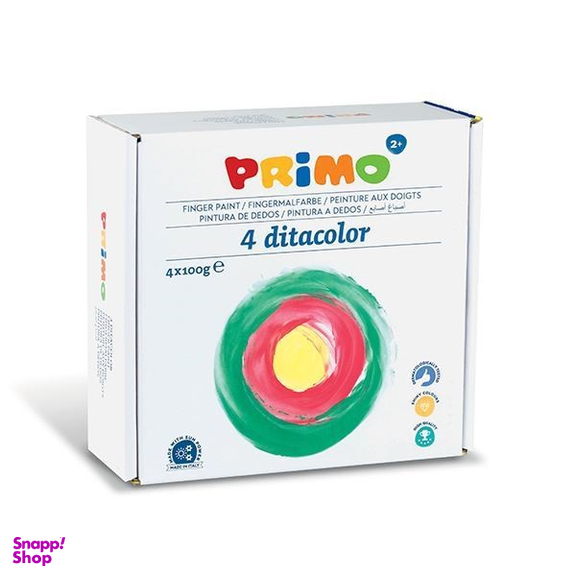رنگ انگشتی پریمو (Primo) کد 224TD100S4 حجم 100 گرم 4 رنگ