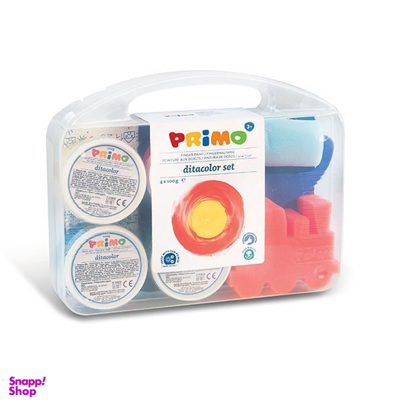 رنگ انگشتی پریمو (Primo) به همراه لوازم جانبی 4 رنگ 100 گرم کد 823VTDP