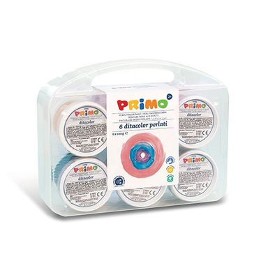 رنگ انگشتی پریمو (Primo) صدفی 6 رنگ 100 گرم کد 229TPD100SP