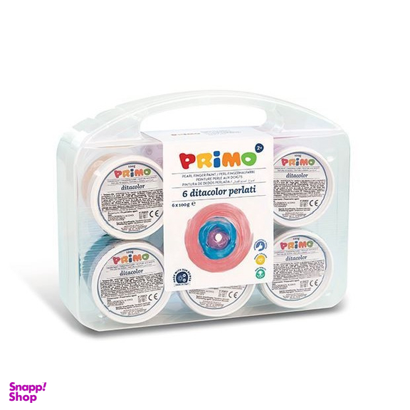 رنگ انگشتی پریمو (Primo) صدفی 6 رنگ 100 گرم کد 229TPD100SP