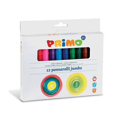 ماژیک نقاشی پریمو (Primo) کد جامبو 12 رنگ کد 603JUMBO12