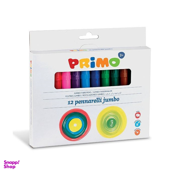ماژیک نقاشی پریمو (Primo) کد جامبو 12 رنگ کد 603JUMBO12