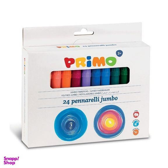 ماژیک نقاشی پریمو (Primo) کد جامبو 24 رنگ کد 604JUMBO24