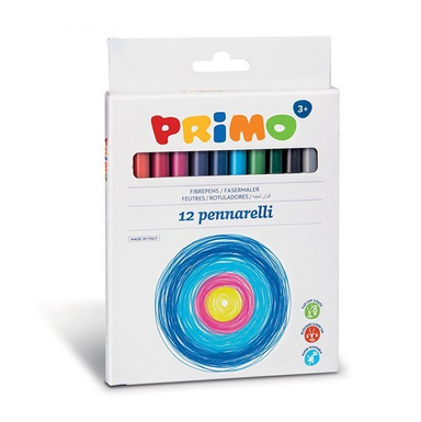 ماژیک نقاشی پریمو (Primo) کد قابل شستشو 12 رنگ کد 601PEN12