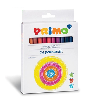 ماژیک نقاشی پریمو (Primo) کد قابل شستشو 24 رنگ کد 602PEN24