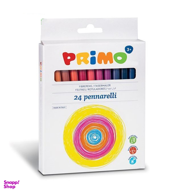 ماژیک نقاشی پریمو (Primo) کد قابل شستشو 24 رنگ کد 602PEN24