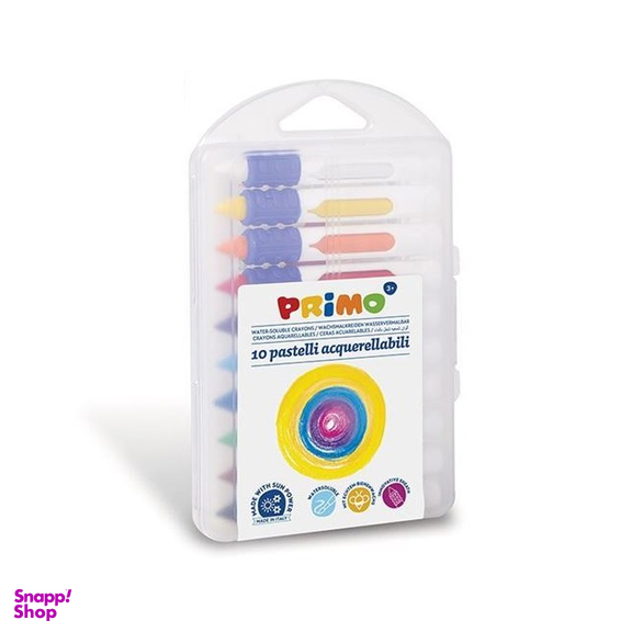 مداد شمعی پریمو (Primo) کد آکوارل 10 رنگ کد 048PA10NP