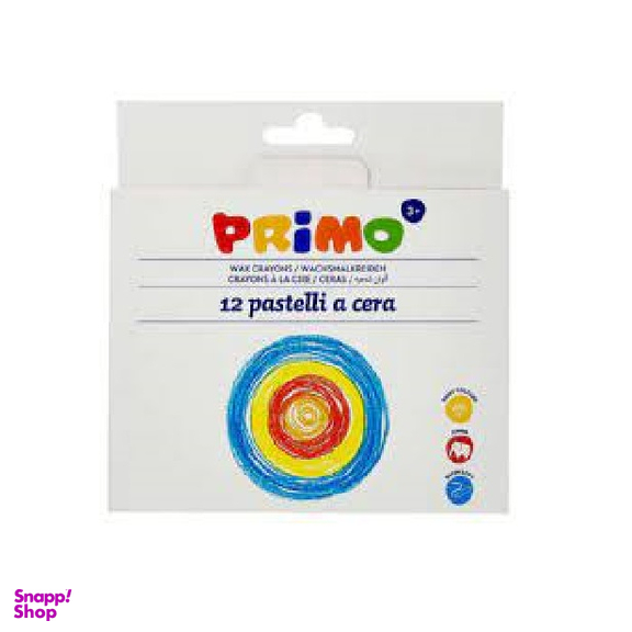 مداد شمعی پریمو (Primo) کد جعبه مقوایی 12 رنگ کد 051PC12I