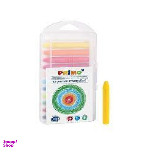 مداد شمعی پریمو (Primo) کد سه گوش سوپر سافت 12 رنگ کد 085PT12P