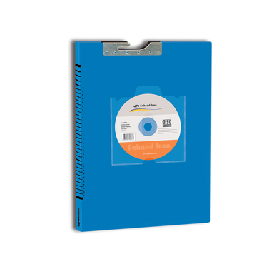 پوشه آویز گردان با جای CD سهند رنگ آبی