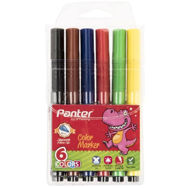 ماژیک رنگی پنتر (Panter) مدل 6 رنگ
