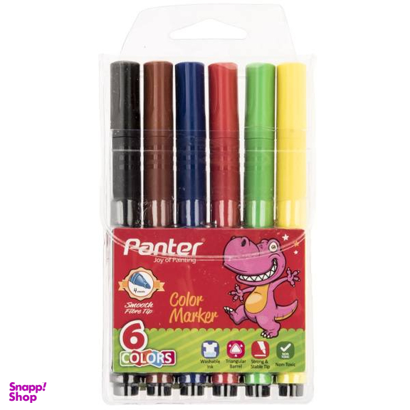 ماژیک رنگی پنتر (Panter) مدل 6 رنگ