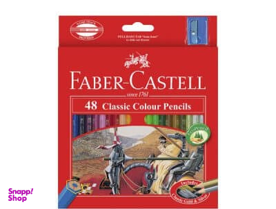 مداد رنگی فابرکاستل (Faber Castell) بسته 48 رنگ مقوایی