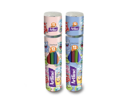 مدادرنگی 12 رنگ استوانه ای آرت لاین (Artline)