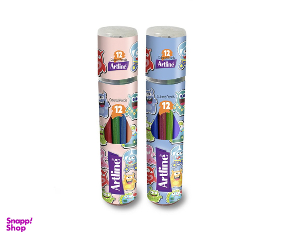 مدادرنگی 12 رنگ استوانه ای آرت لاین (Artline)