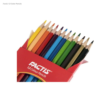 مدادرنگی فکتیس (factic) 12 رنگ مقوایی
