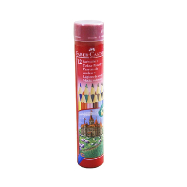 مداد رنگی 12 رنگ فابر کستل (Faber-Castell) جعبه استوانه ای