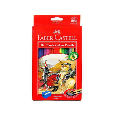 مداد رنگی 36 رنگ فابر کستل (Faber-Castell) جعبه مقوایی