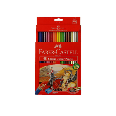 مداد رنگی 48 رنگ فابر کستل (Faber-Castell) جعبه مقوایی