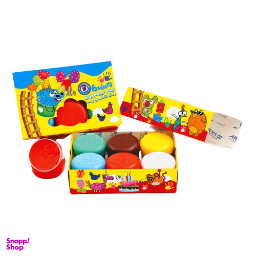 رنگ انگشتی 6 رنگ آریا (Arya) جعبه کاسه ای