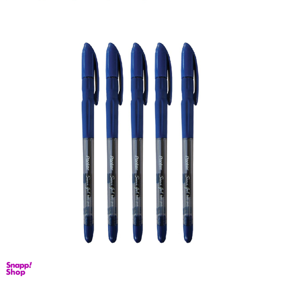 خودکار پنتر (Panter) مدل Semi Gel بسته 5 عددی رنگ آبی