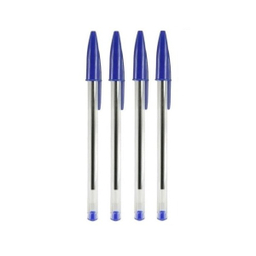 خودکار 1.0 بیک (Bic) مدل کریستال رنگ آبی بسته 4 عددی