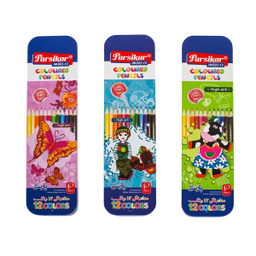 مدادرنگی 12 رنگ جعبه فلزی پارسی کار (parsikar) مدل JM885-12