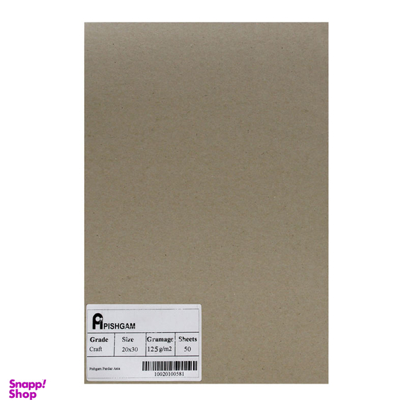 مقوا پیشگام (Pishgma) مدل کرافت وزن 125g سایز20x30cm بسته 50برگ