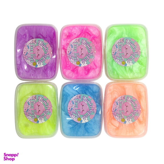 ژل بازی اسلایم تپلی (Slime Topoli) مدل پاستلی تپلی بسته 6 عددی