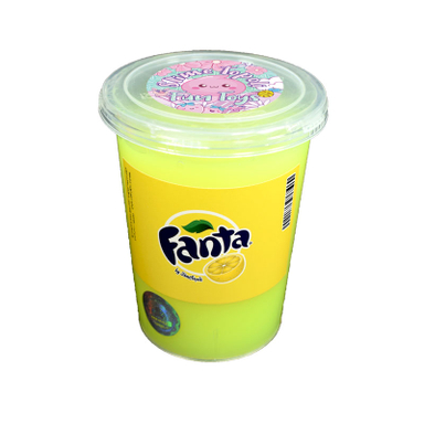 ژل بازی واتر اسلایم تپلی (Slime Topoli) مدل نوشابه فانتای لیمویی وزن 550 گرم