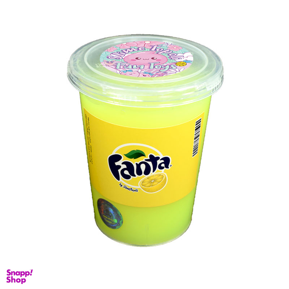 ژل بازی واتر اسلایم تپلی (Slime Topoli) مدل نوشابه فانتای لیمویی وزن 550 گرم