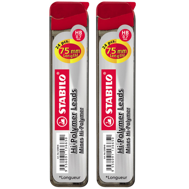نوک مداد نوکی 0.7 میلی متری استابیلو (Stabilo) مدل Hi-Polymer بسته 2 عددی